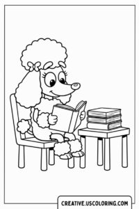 coco-bluey-reading-book-coloring-page