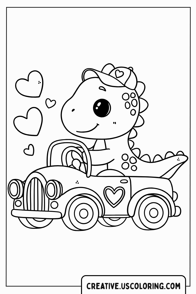 cute-dinosaur-driving-car-coloring-page