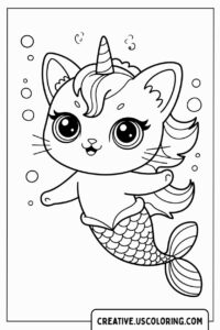 cute-underwater-unicorn-cat-mermaid-coloring-page