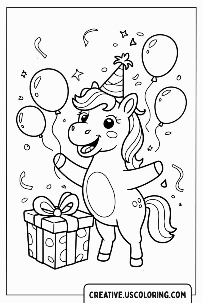 cute-unicorn-birthday-celebration-coloring-page