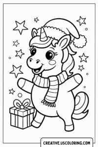 cute-xmas-unicorn-coloring-page