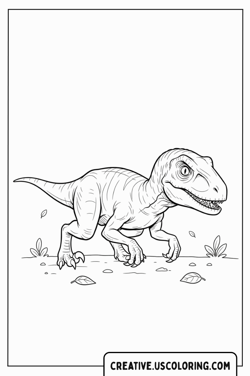 dinosaur-velociraptor-creeping-hunter-coloring-page