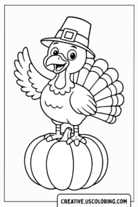 easy-thanksgiving-turkey-on-pumpkin-coloring-page