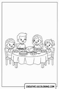 family-thanksgiving-dinner-coloring-page