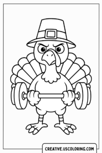 funny-turkey-lifting-weights-coloring-page