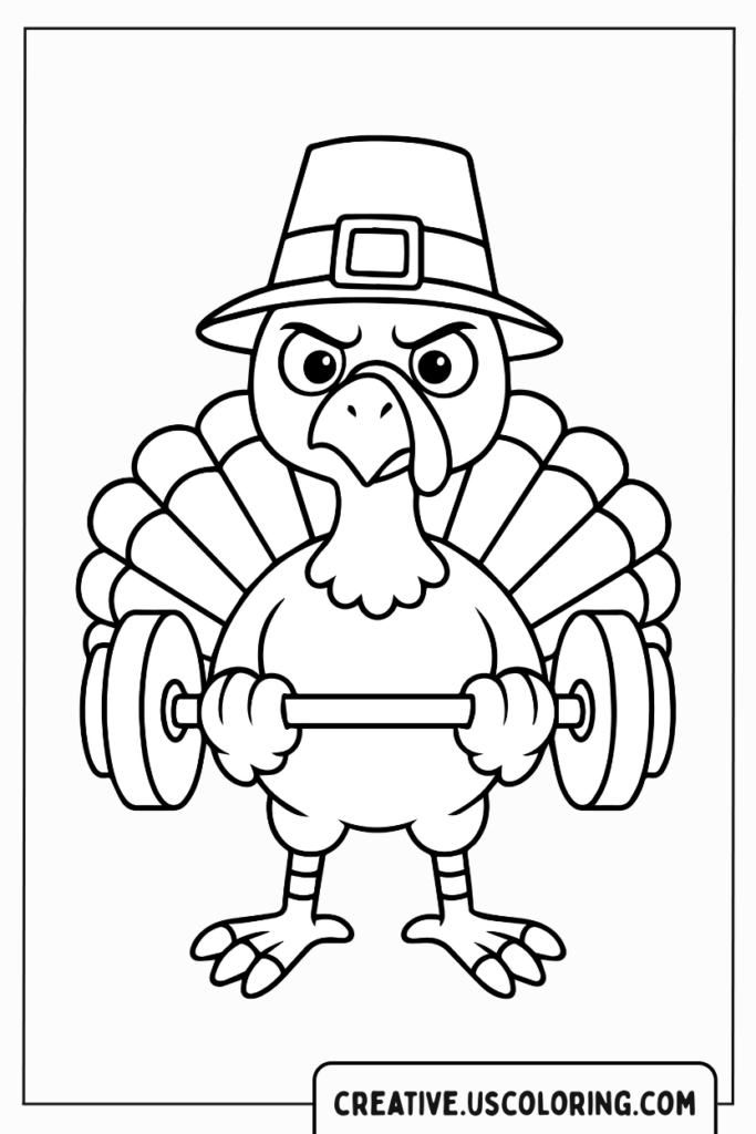 funny-turkey-lifting-weights-coloring-page