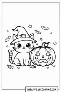 halloween-cat-witch-and-pumpkin-coloring-page