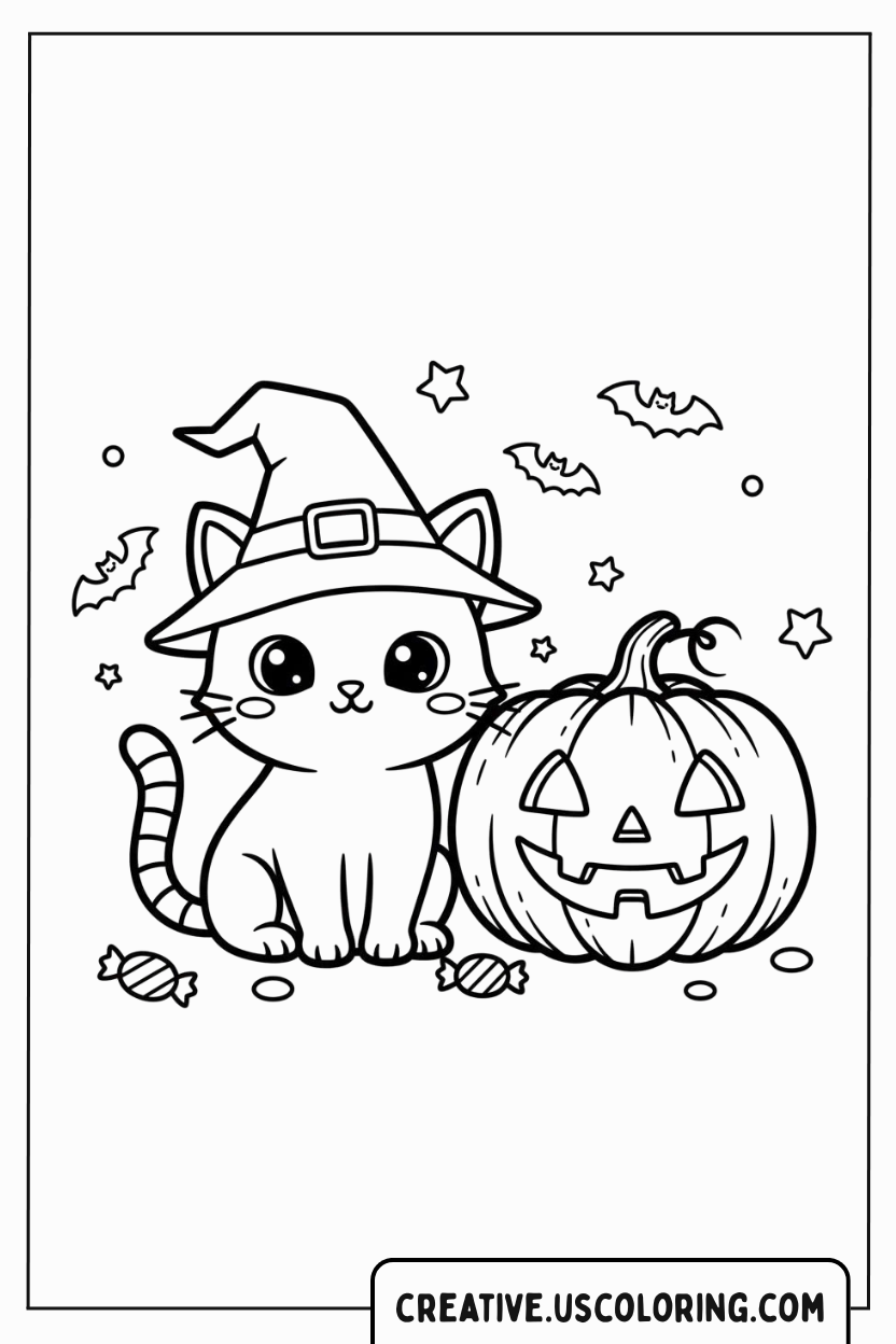 halloween-cat-witch-and-pumpkin-coloring-page