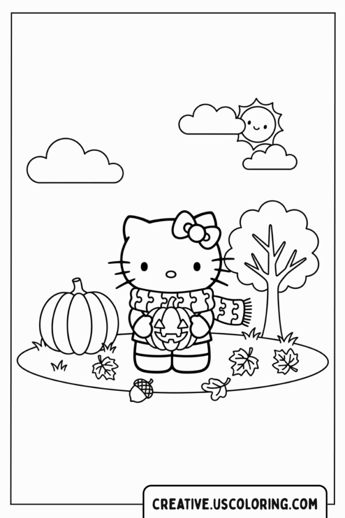 hello-kitty-fall-scarf-pumpkin-coloring-page