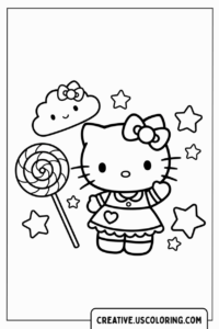 kawaii-hello-kitty-lollipop-coloring-page