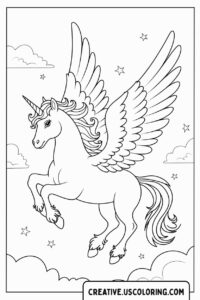 pegasus-unicorn-wings-on-cloud-coloring-page