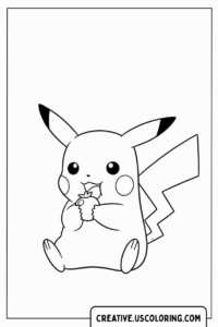 pokemon-pikachu-eating-snack-coloring-page