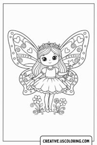 Butterfly Fairy Coloring Page