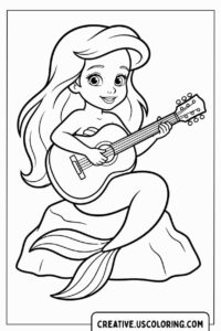 Little Mermaid Coloring Page