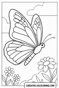 Monarch Butterfly Coloring Page