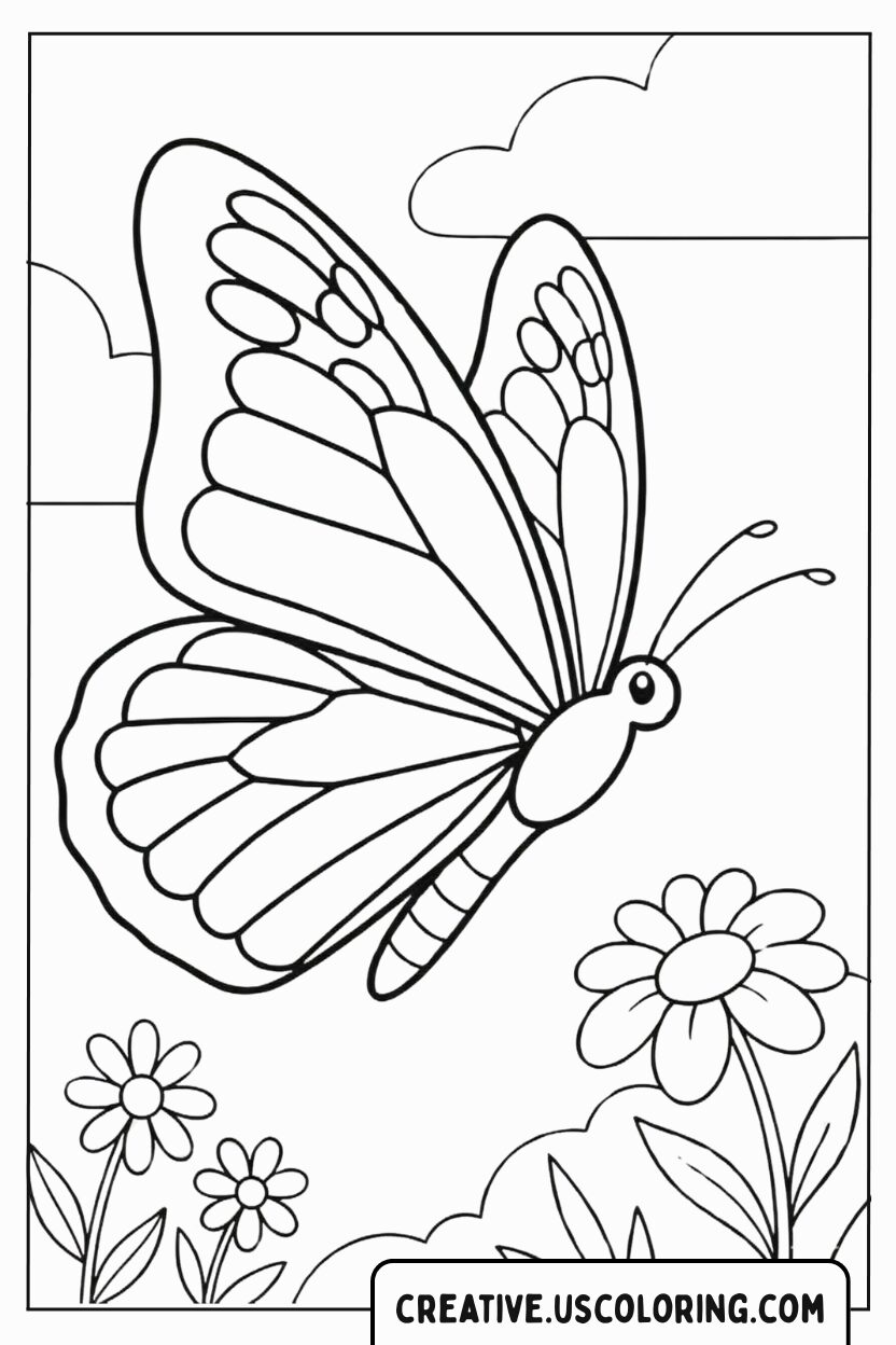 Monarch Butterfly Coloring Page