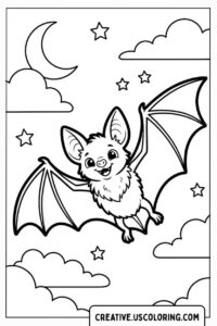Nighttime Flier- Halloween Bat