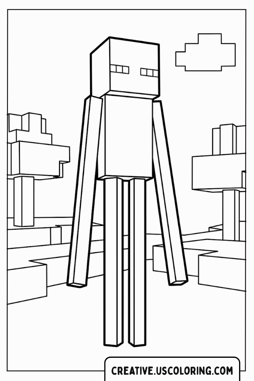 Teleporting Terror Minecraft Enderman